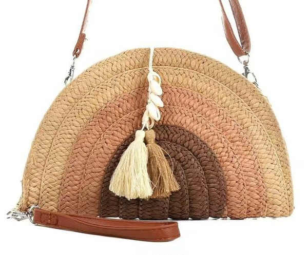 -BOLSO RATTAN OVALADO COLORES 30x20cm