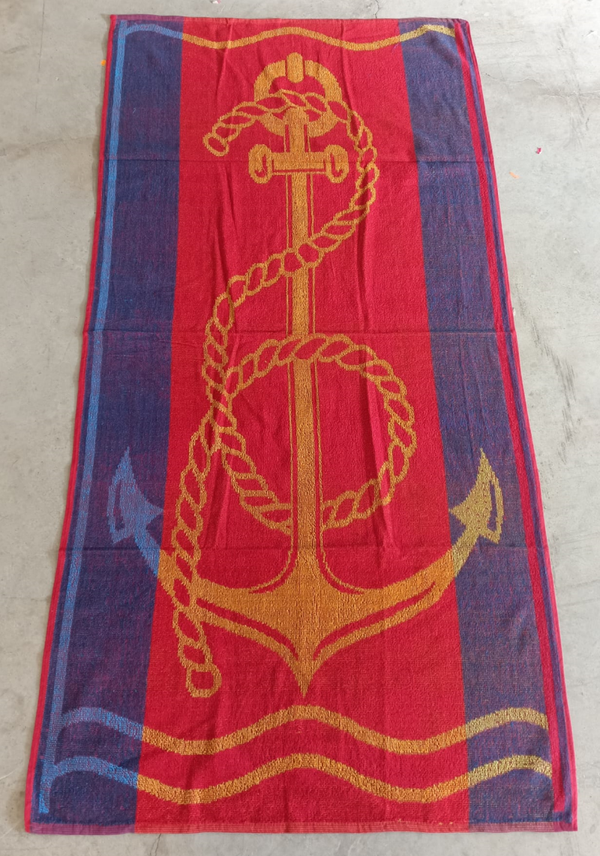 TOALLA PLAYA ALGODON DECORADA 175x90cm