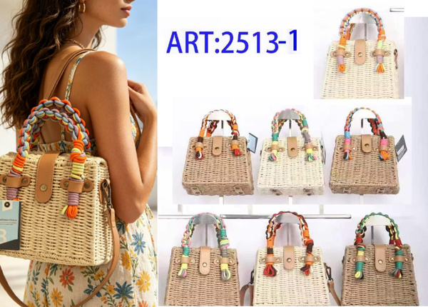 BOLSO MALETA RIGIDO RATTAN 19x16cm