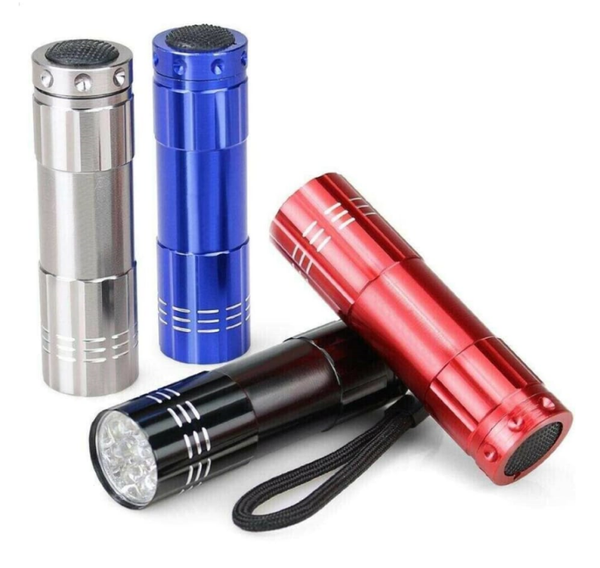 LINTERNA 9LED METAL BLISTER INCLUYE 3 PILAS AAA