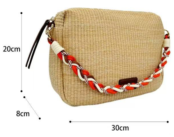 -BOLSO BANDOLERA RATTAN ASA COLORES 30x20cm