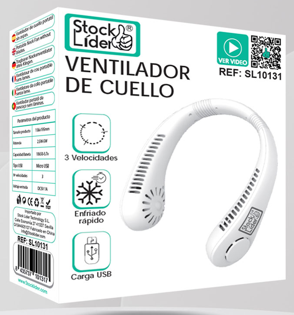 VENTILADOR DE CUELLO ELECTRICO USB