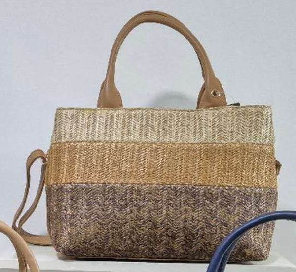 -BOLSO RECTANGULAR RATTAN COLORES 33x22cm