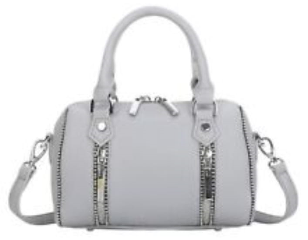 BOLSO MALETA CREMALLERAS LISO 24x17cm