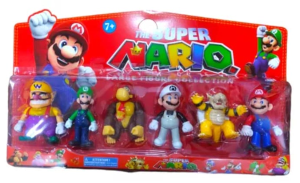 FIGURAS SUPER MARIO 6ud BLISTER