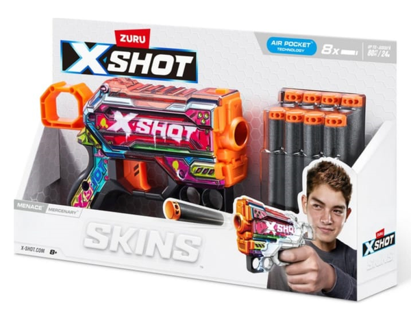 PISTOLA LANZA BALAS ZURU X-SHOT CAJA