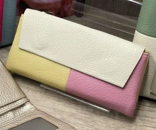 CARTERA SRA. MATERIAL BICOLOR 19x10cm