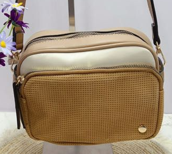 -BOLSO BANDOLERA BICOLOR 26x19cm