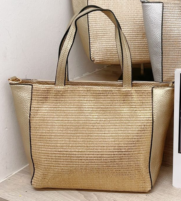 -BOLSO MATERIAL BRILLO 39x30cm