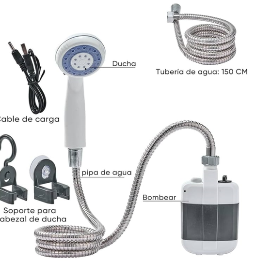 SET DUCHA PORTATIL BOMBA