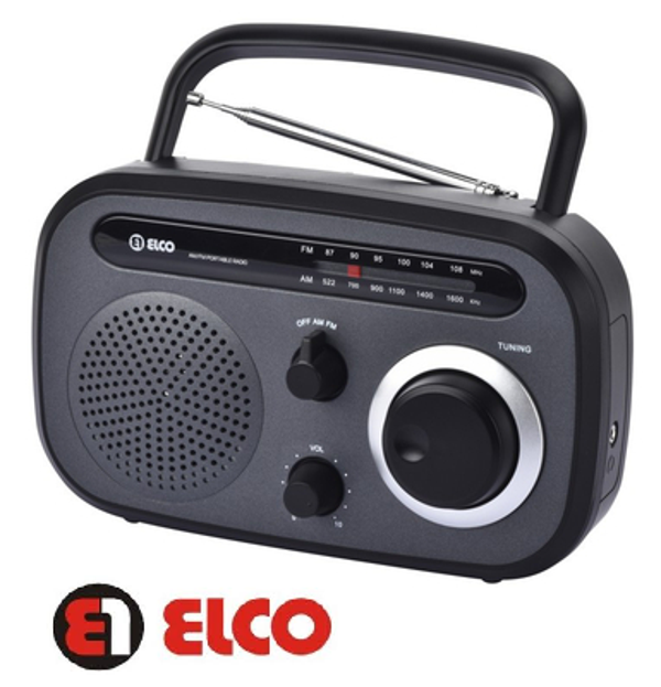 RADIO AM/FM ENCHUFE+PILAS ELCO