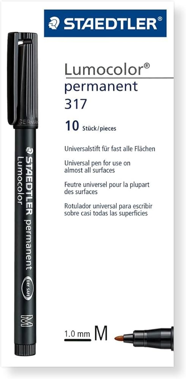 ROTULADOR PERMANENTE STAEDTLER LUMOCOLOR 317 (10)