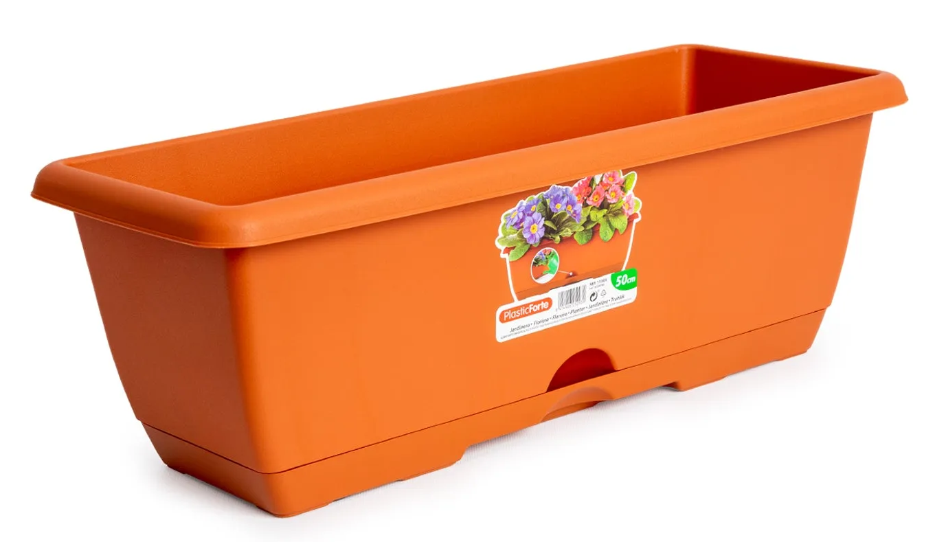 JARDINERA PLASTICO CON PLATO 50cm (12)