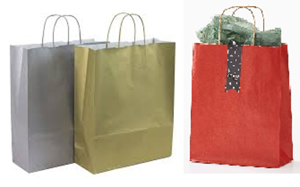 BOLSA REGALO KRAF METALIZADA 3COLORES (25)