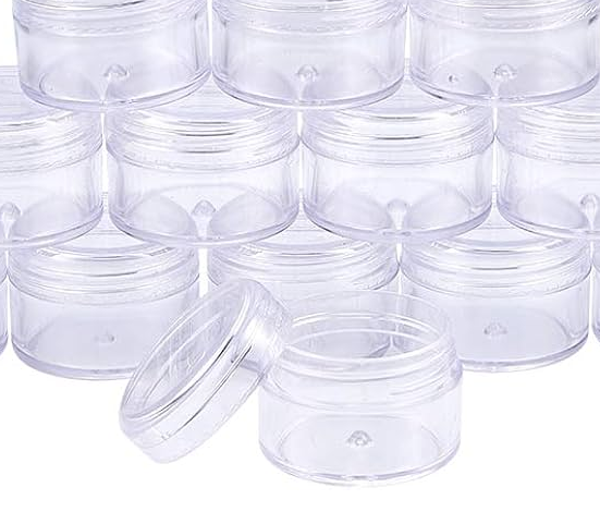 TARRO PLASTICO PEQUEÑO ROSCA 25ml (12)