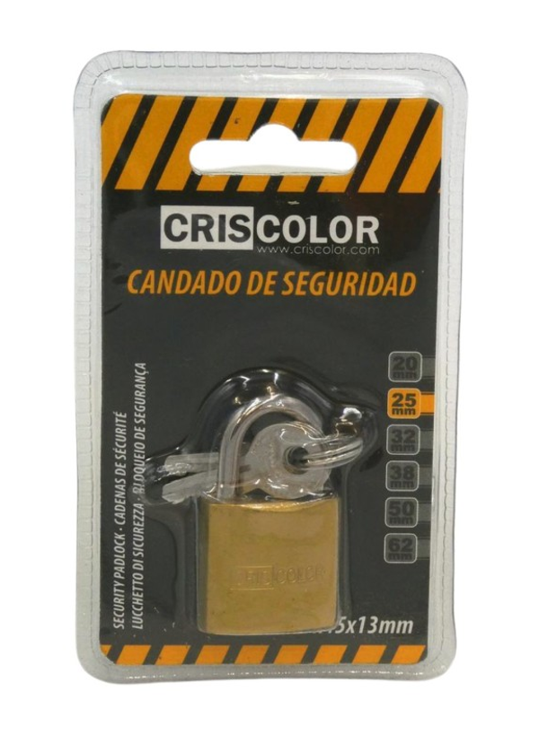 CANDADO COBRE 25mm CRISCOLOR