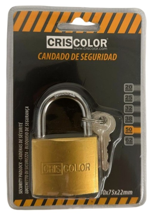 CANDADO COBRE 50mm CRISCOLOR
