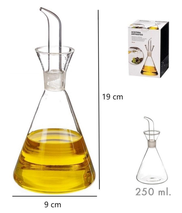 ACEITERA CRISTAL ANTIGOTEO 250ml