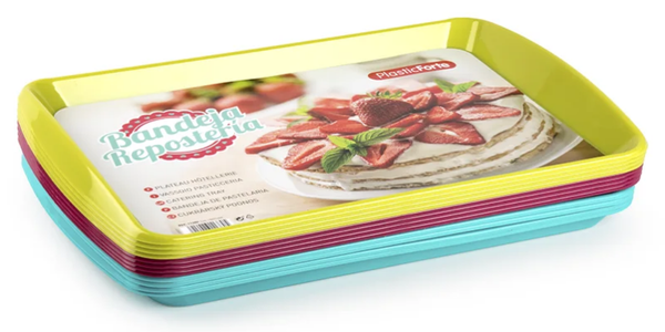 BANDEJA PLASTICO REPOSTERIA 46x31cm