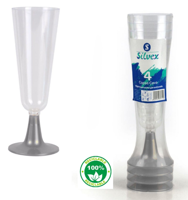 COPA CAVA PLASTICO BASE PLATA 4ud (6)