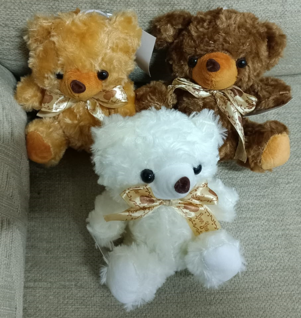 PELUCHE MEDIANO OSITO LAZO 18cm