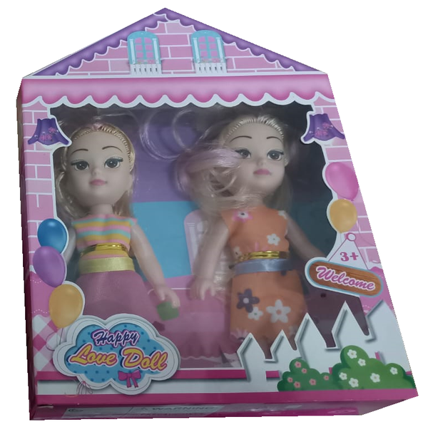 MUÑECA HAPPY 2pz CAJA 20cm