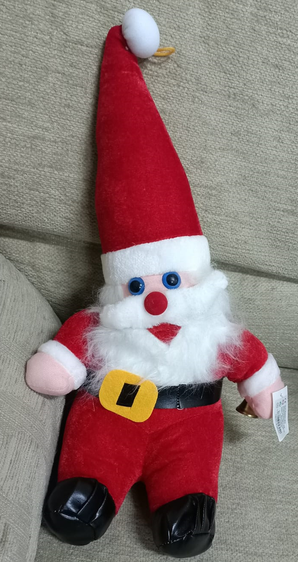 PELUCHE GRANDE PAPA NOEL CAMPANA 36cm