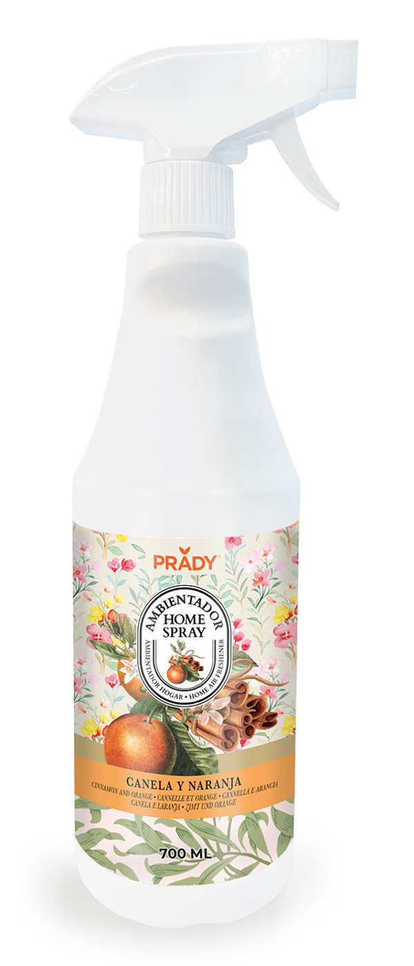 AMBIENTADOR SPRAY PRADY CANELA Y NARANJA 700ml
