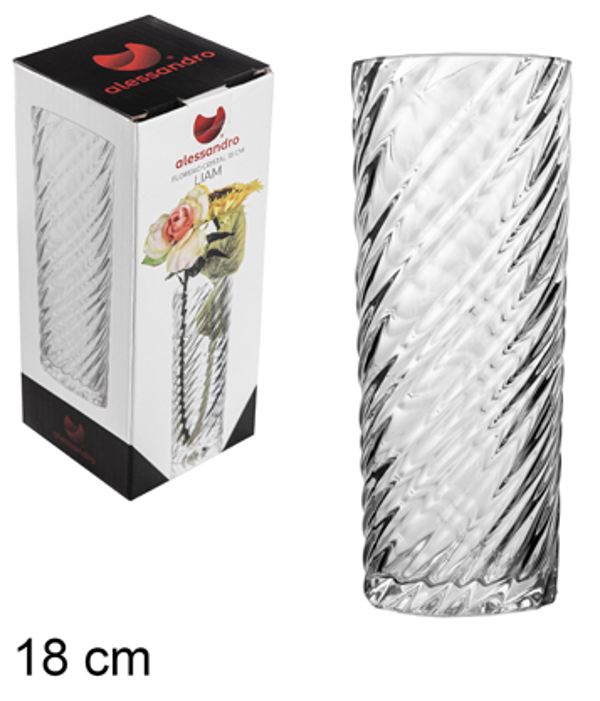 FLORERO CRISTAL LIAM 18cm