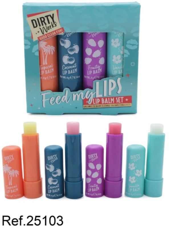 BALSAMO LABIOS 4pz CAJA LETICIA WELL