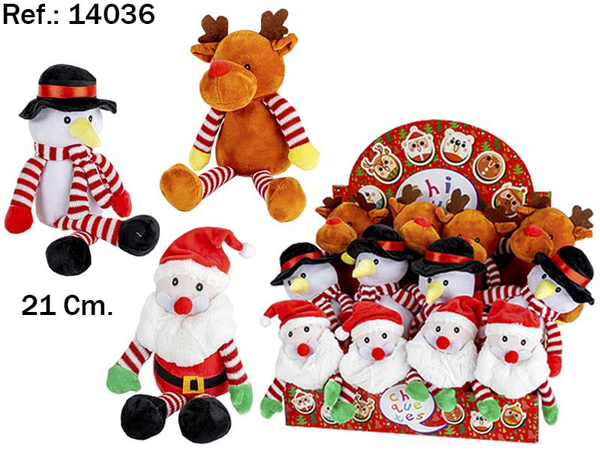 PELUCHE SURTIDO NAVIDAD 21cm