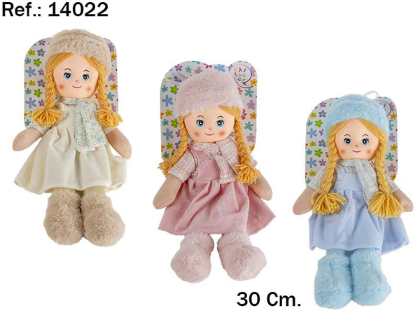 MUÑECA TRAPO ROPITA 30cm