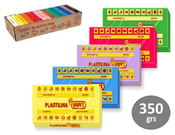 PLASTILINA JOVI REF. 72 350gr COLORES (15)