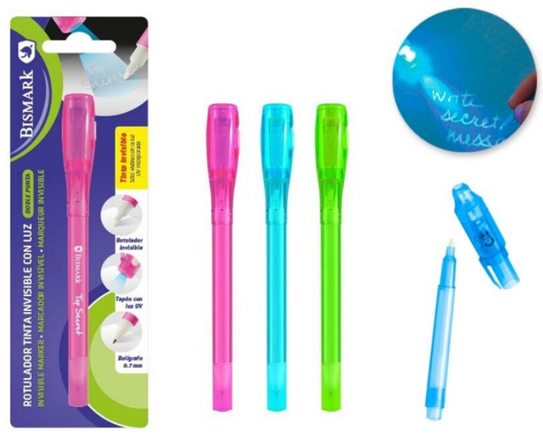 BOLIGRAFO TINTA INVISIBLE BISMARK