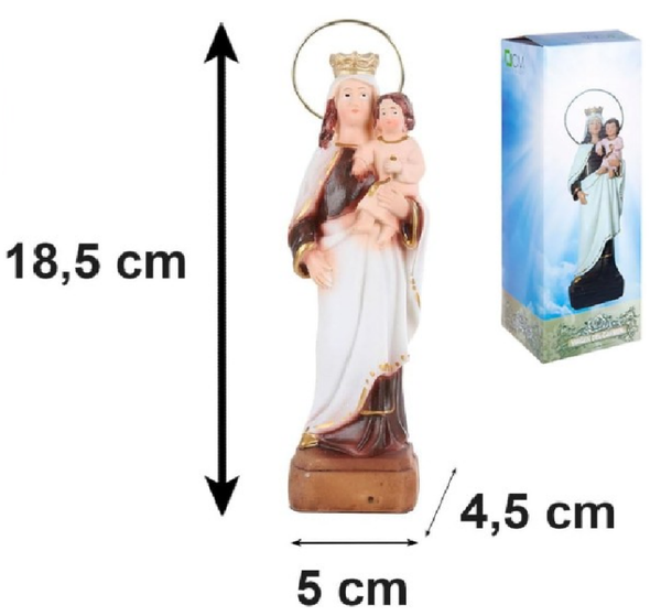 FIGURA VIRGEN DEL CARMEN 18cm