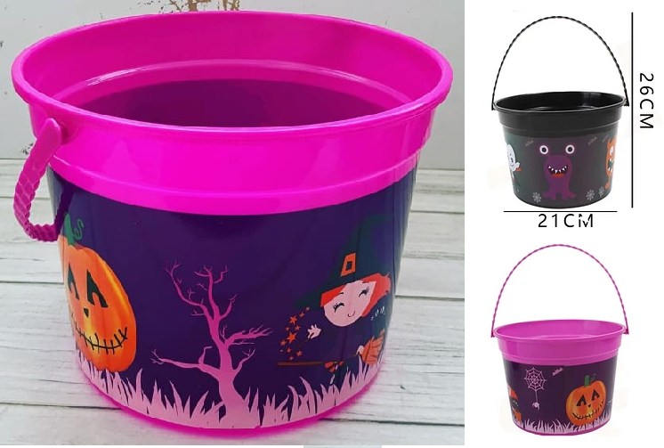CUBO PLASTICO ANCHO HALLOWEEN