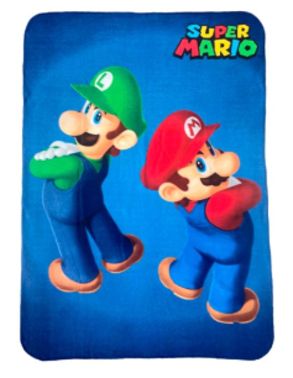 MANTA INF. POLAR SUPER MARIO 120x140cm