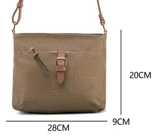 BOLSO CUADRADO HEBILLA 28x20cm