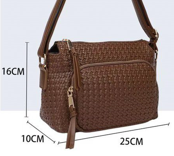 BOLSO BANDOLERA RELIEVE 25x16cm