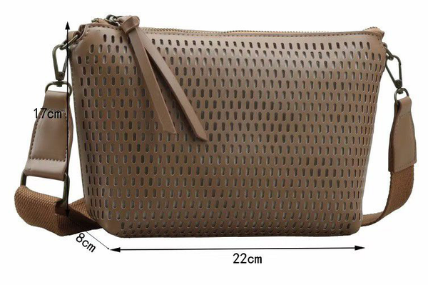BOLSO BANDOLERA ENREJADO 22x17cm