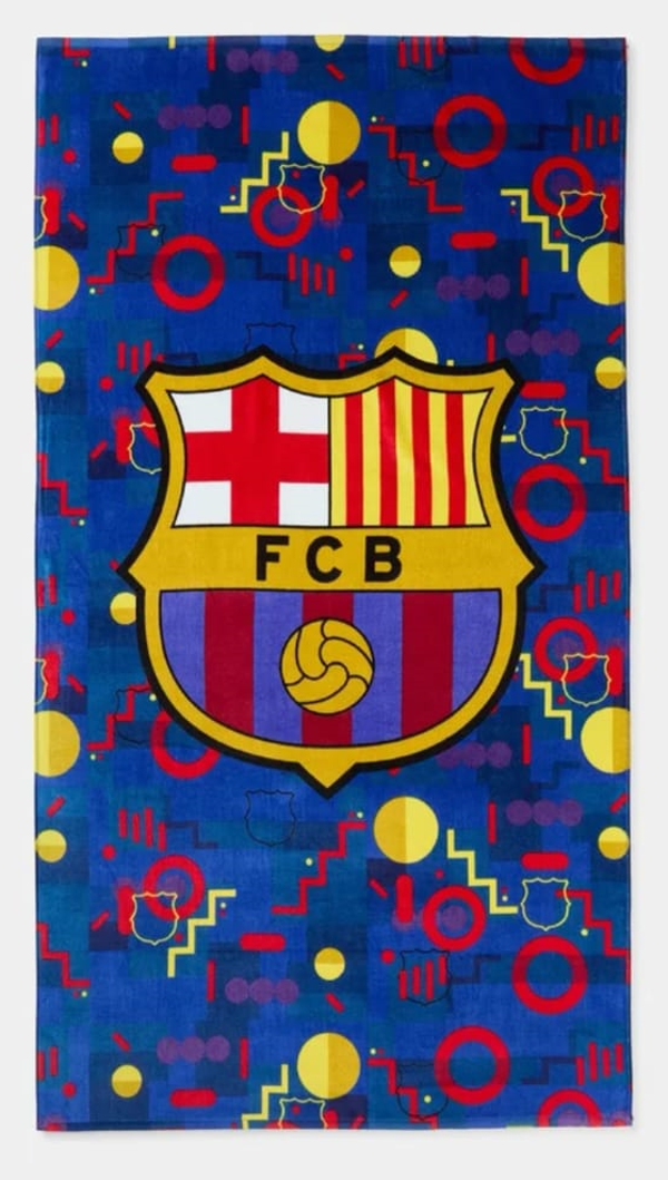 TOALLA PLAYA FC BARCELONA MICROFIBRA 140x70cm