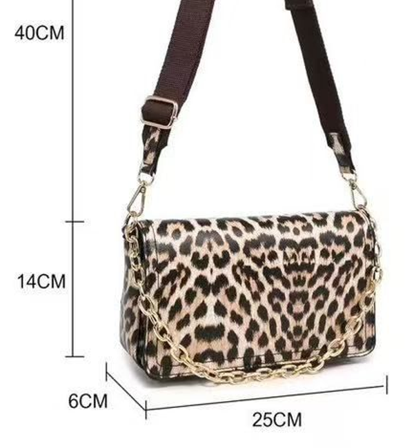 BOLSO BANDOLERA ANIMAL PRINT 25x14cm