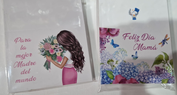 TARJETA FELICITACION DIA DE LA MADRE 7x11cm
