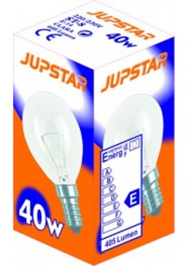 BOMBILLA ESFERICA E14 40W/60W JUPSTAR (10)