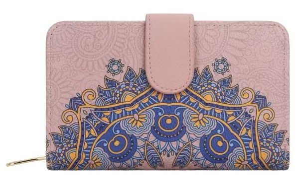 CARTERA SRA. CUADRADA MANDALA 12x10cm