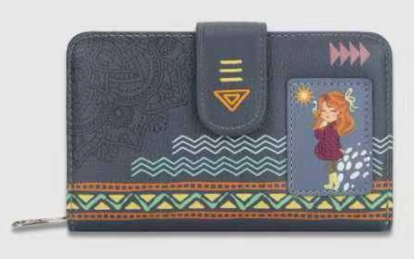 CARTERA SRA. ALARGADA ETNICA 16x10cm