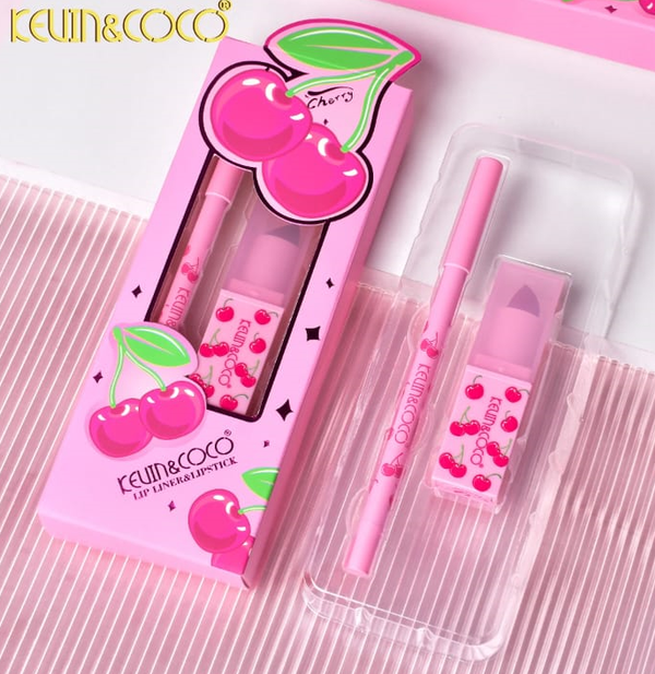 SET BARRA LABIOS+PERFILADOR KEVIN & COCO