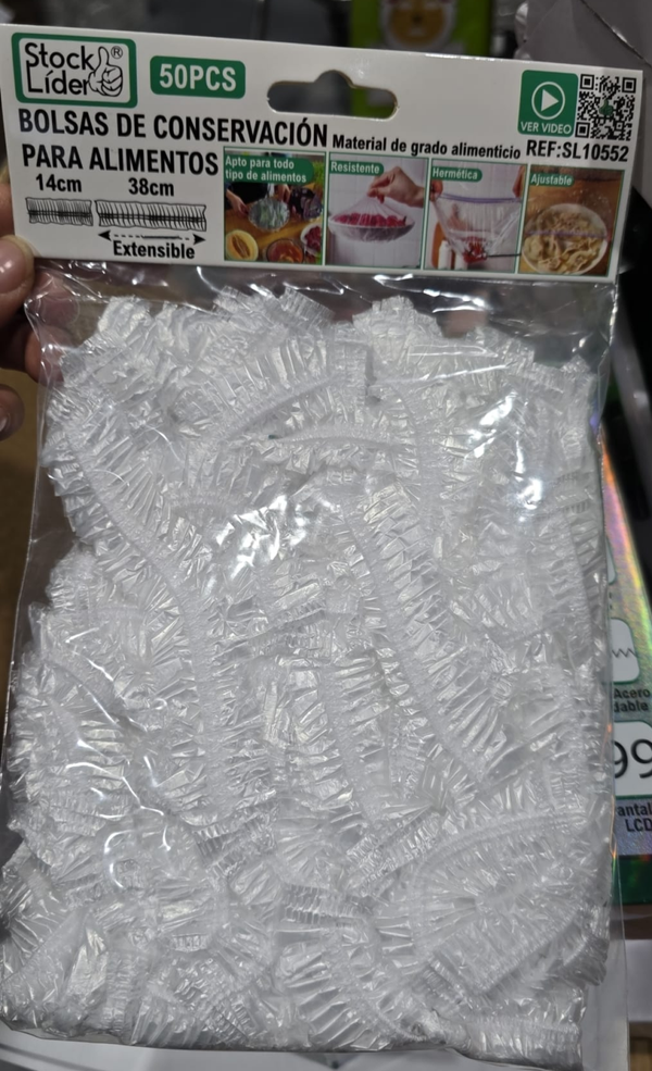 BOLSAS CONSERVACION ALIMENTOS 50ud