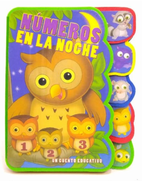 LIBRO CUENTO EDUCATIVO NUMEROS EN LA NOCHE