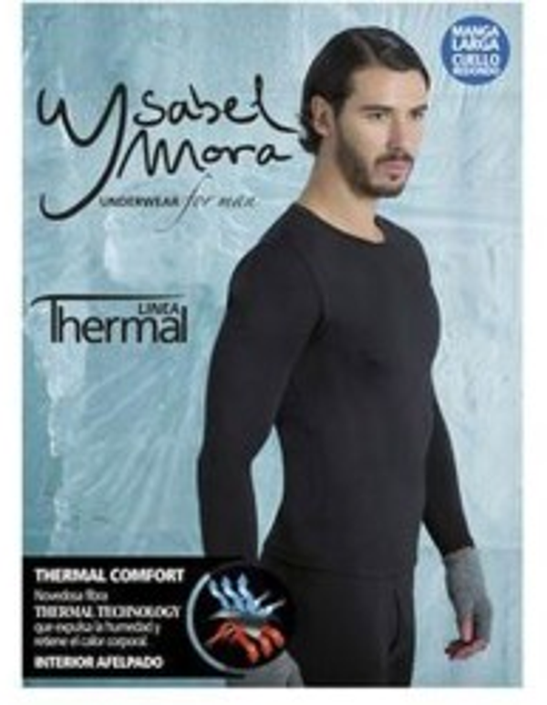 CAMISETA INT. CRO. TERMICA NEGRA YSABEL MORA